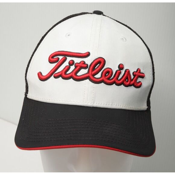 Titleist Other - Titleist Hat Cap Adult Black Strap Back Adjustable Mesh Back Embroidered Mens